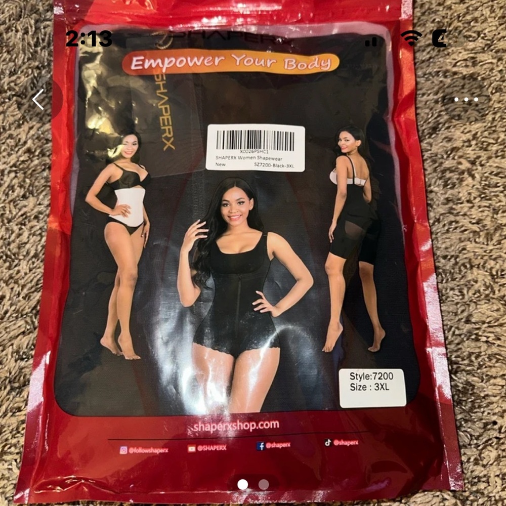 Black Shapewear Bodysuit Intimates